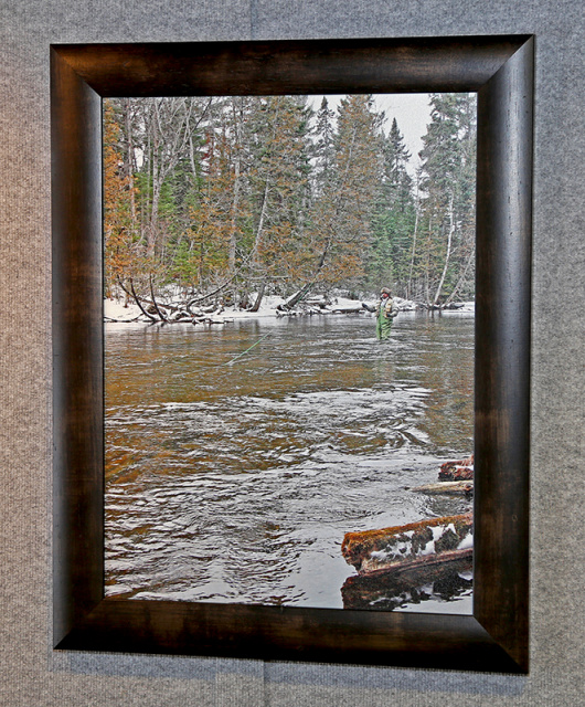 For The Love Of Trout - Framed Giclee Gallery Wrap - 22 x 29